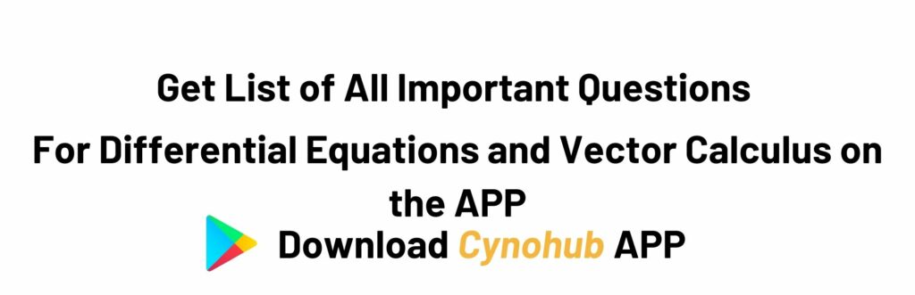 Differential Equations and Vector Calculus Syllabus