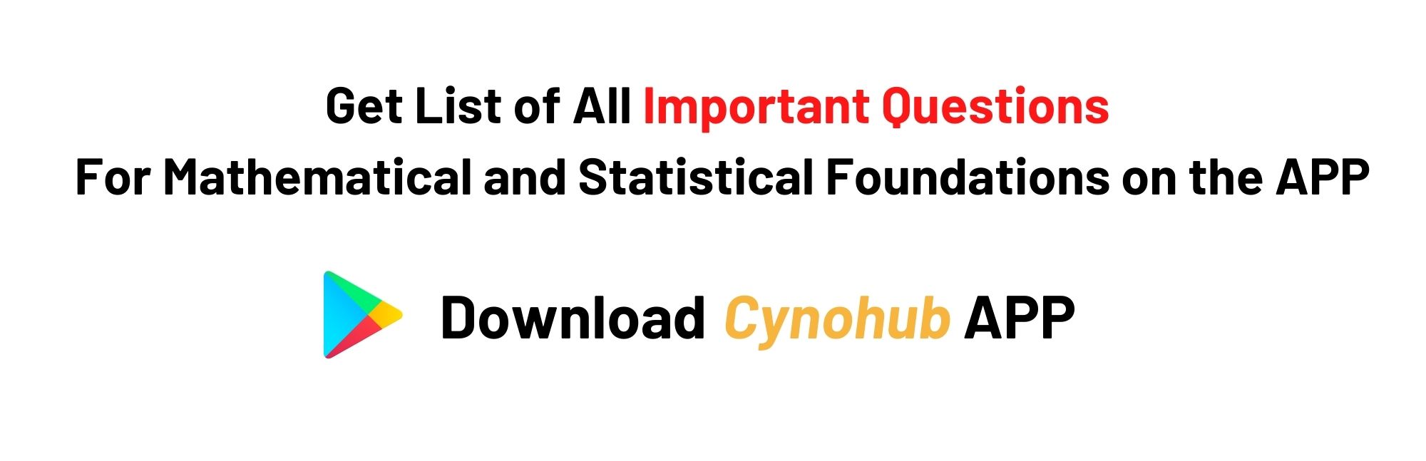 Mathematical and Statistical Foundations Syllabus