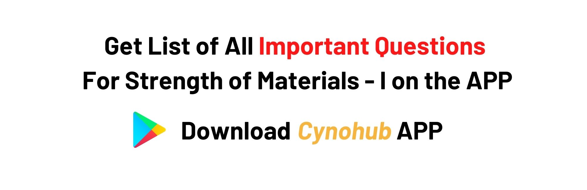 Strength of Materials Syllabus